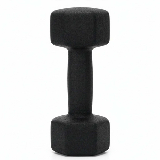 Hantle na stojaku zestaw 6 szt. obciążenia 1 kg, 2 kg, 3 kg do fitnessu, treningu domowego