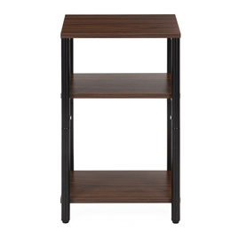 Szafka nocna, stolik z półkami do sypialni 35x31x59 cm nakastnik, ciemnobrązowy