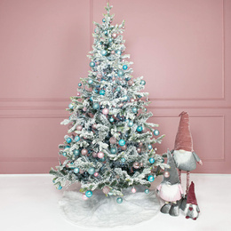 Choinka sztuczna premium 250 cm świerk ośnieżony drzewko bożonarodzeniowe PE