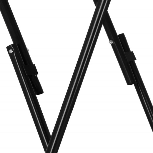 Stół składany cateringowy 110x80 cm okrągły stolik bankietowy koktajlowy czarny