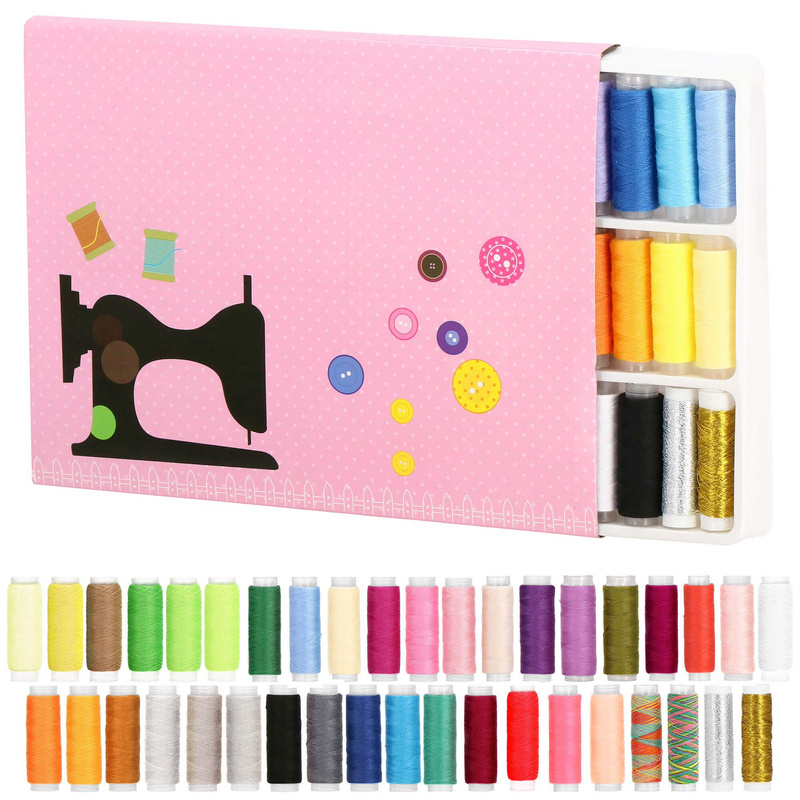 Zestaw nici do szycia 39 szt. nici do maszyny i szycia ręcznego