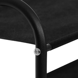 Wieszak na ubrania 150x80x25 cm metalowy stojak na buty loft czarny