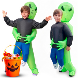 Strój dmuchany kosmita, dekoracja, stylizacja na Halloween Alien przebranie 120-155 cm