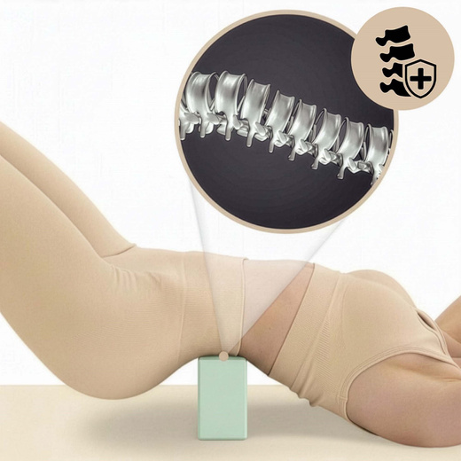 Kostka do jogi piankowa EVA 23x15x7,5 cm klocek blok do ćwiczeń pilates stretching miętowy