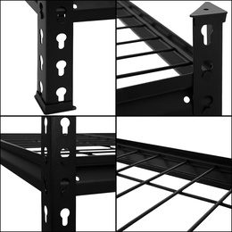 Regał stalowy z 4 półkami 183x150x54 cm 1600 kg do garażu, piwnicy