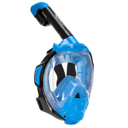 Maska z rurką do nurkowania, snorkelingu L/XL pełnotwarzowa, AntiFog, uchwyt na kamerę