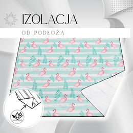 Koc piknikowy plażowy biwak springos 200x200 cm mata