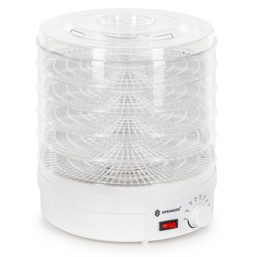 Suszarka do żywności, spożywcza do grzybów, ziół 5‑poziomowa 15 L 350 W z regulacją temperatury