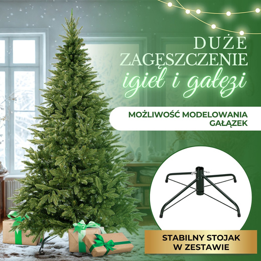 Choinka sztuczna premium 220 cm świerk PE