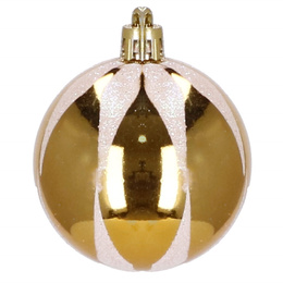 Bombki choinkowe 72 szt. ozdoby świąteczne złoty