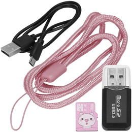 Aparat dla dzieci cyfrowa kamera full HD z kartą 8GB różowy