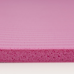 Mata do ćwiczeń 183x61 cm antypoślizgowa NBR do jogi, stretchingu z uchwytem różowa