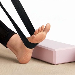 Kostka do jogi piankowa EVA 23x15x7,5 cm klocek blok do ćwiczeń pilates stretching różowa
