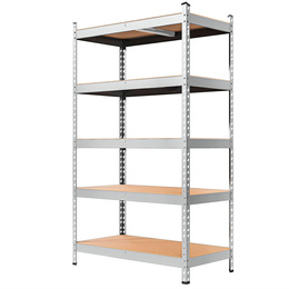 Regał metalowy z 5 półkami 205x120x45 cm 1000kg do garażu, piwnicy