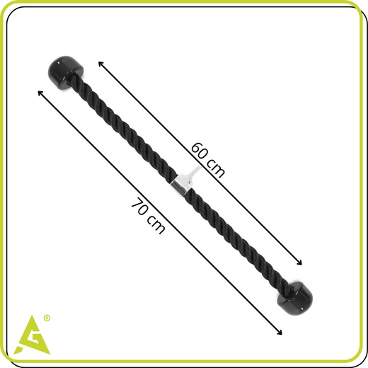 Uchwyt do ćwiczeń siłowych, linowy triceps do wyciągu górnego i dolnego