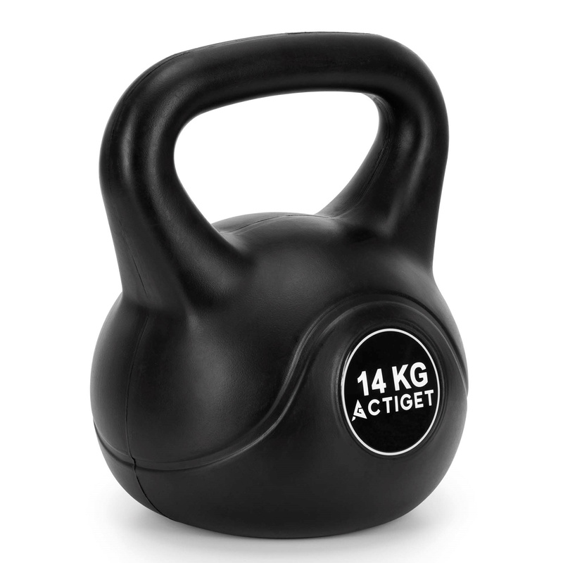 Kettlebell 14 kg odważnik, hantla do ćwiczeń ABS kula do treningu siłowego, czarny