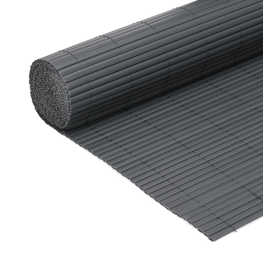 Osłona PVC maskująca na balkon, taras, ogrodzenie 500x120 cm ciemnoszara