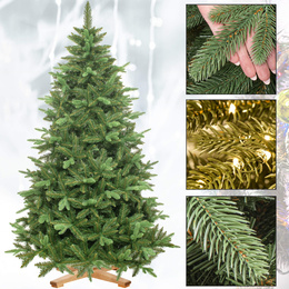 Choinka sztuczna 180 cm Premium Royal Trees świerk syberyjski z drewnianym stojakiem