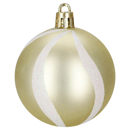 Bombki choinkowe 40 szt. ozdoby kule, lizaki, szyszki, laski cukrowe nietłukące złote