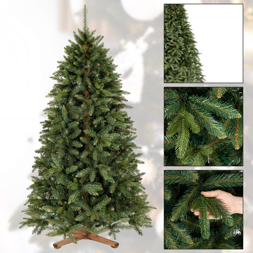 Choinka sztuczna 180 cm Premium Royal Trees świerk syberyjski z drewnianym stojakiem