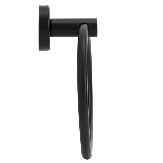 Wieszak na ręczniki, łazienkowy okrągły, uchwyt na ręczniki, czarny