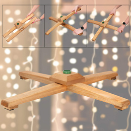 Choinka sztuczna 220 cm Premium Royal Trees świerk syberyjski z drewnianym stojakiem