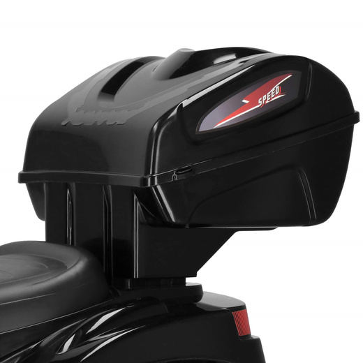 Motocykl dla dzieci, elektryczny jeździk trójkołowy, motorek na akumulator, czarny