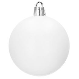 Bombki choinkowe 101 szt. biały zestaw choinkowy