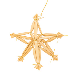 Ozdoby choinkowe, bombki słomiane 48 szt. naturalne dekoracje świąteczne, brązowe