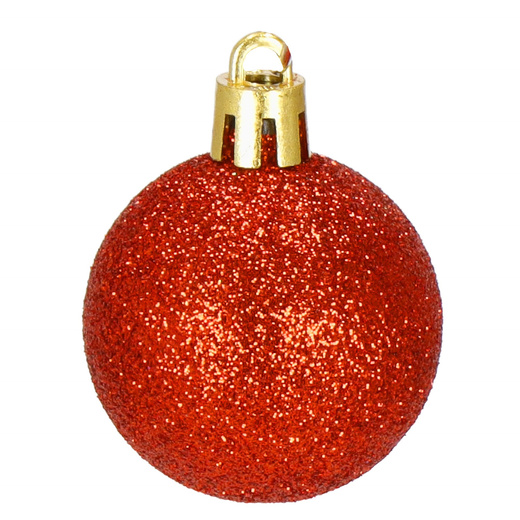 Bombki choinkowe 101 szt. ozdoby świąteczne zestaw z gwiazdą czerwone