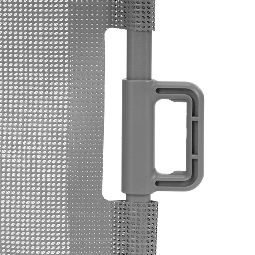 Bramka zabezpieczająca na schody 80 cm zwijana roleta do drzwi barierka ochronna szara