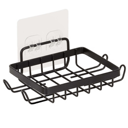 Półki łazienkowe, zestaw 5 szt. półka pod prysznic, wisząca, czarne