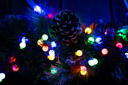Lampki choinkowe 200 Led kuleczki multikolor z programatorem