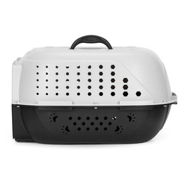 Transporter dla kota psa gryzoni do 7 kg 48x33x27 cm szaro-czarny