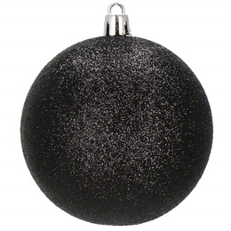 Bombki choinkowe 30 szt. czarny 8cm zestaw choinkowy