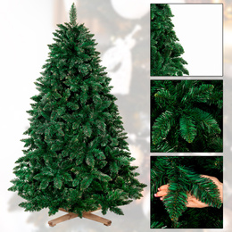 Choinka sztuczna 180 cm sosna leśna jak żywa Royal Trees premium z drewnianym stojakiem