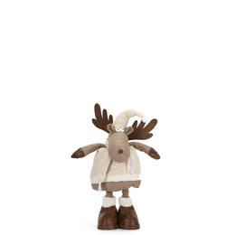 Świąteczny renifer 110 cm ozdoba pod choinkę figurka dekoracja bożonarodzeniowa