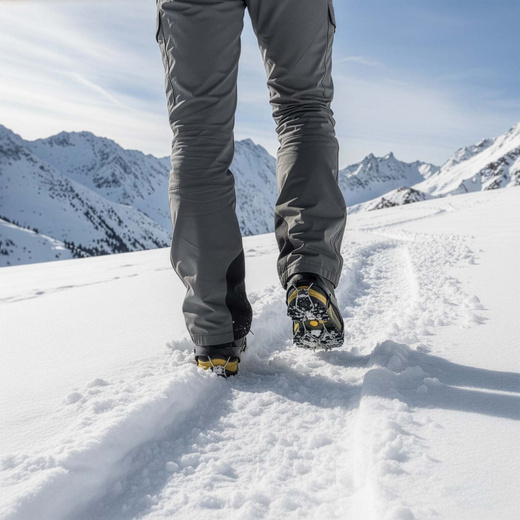 Raczki na buty turystyczne, nakładki rozmiar 40-45 czarne