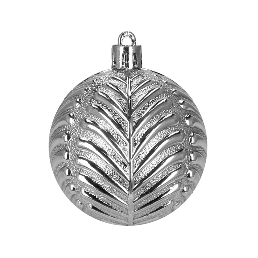 Bombki choinkowe 40 szt. ozdoby kule, lizaki, szyszki, laski cukrowe nietłukące srebrne