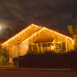 Kurtyna świetlna 300 led girlanda, lampki wewnętrzno-zewnętrzne sople ciepły biały