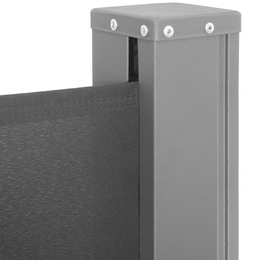 Markiza boczna na taras i balkon 250x160 cm osłona rozsuwana roleta grafitowa