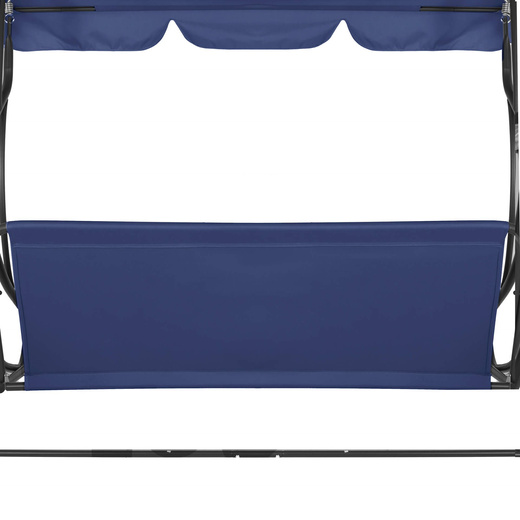 Materiał na siedzisko huśtawki ogrodowej 110 x 90 cm tkanina wodoodporna granatowa