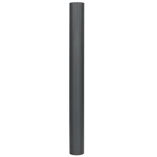 Osłona na balkon 500x180 cm PVC maskująca tarasowa, z mocowaniem i profilem ciemnoszara
