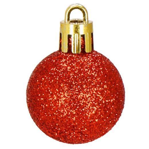 Bombki choinkowe 101 szt. ozdoby świąteczne zestaw z gwiazdą czerwone