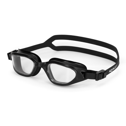 Okulary do pływania z zatyczkami do uszu, nosa zestaw okularki na basen UV Anti-fog