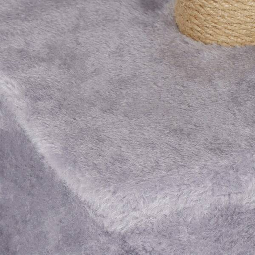 Drapak dla kota sizal 3-poziomowy domek słupek z zabawkami 62 cm