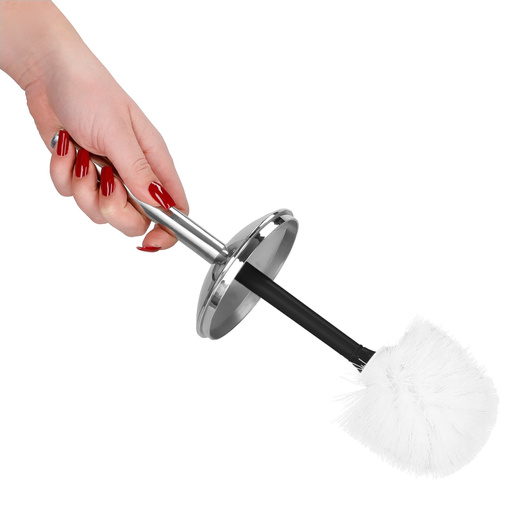 Zestaw łazienkowy 6w1 akcesoria do wc łazienki loft szczotka kubki kosz dozownik czarny