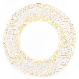 Wieniec świetlny 45 cm stroik świateczny na drzwi 720 LED ciepły biały