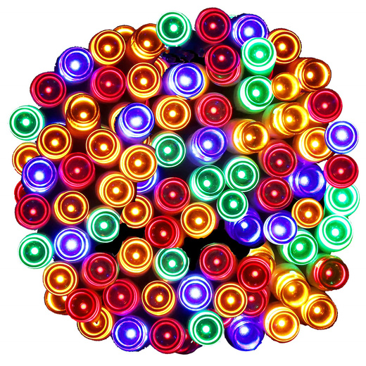 Lampki choinkowe 120 Led multikolor z programatorem na baterie