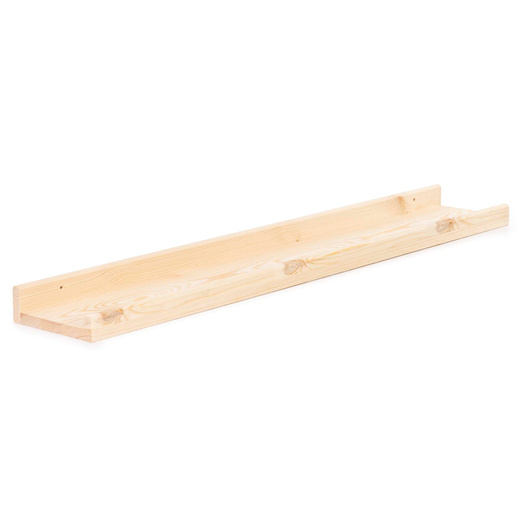 Półka ścienna na przyprawy, książki 90 cm zestaw 2 szt. półki wiszące brązowe